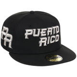 Puerto Rico Crown the Country New Era 59FIFTY (Black/Black)