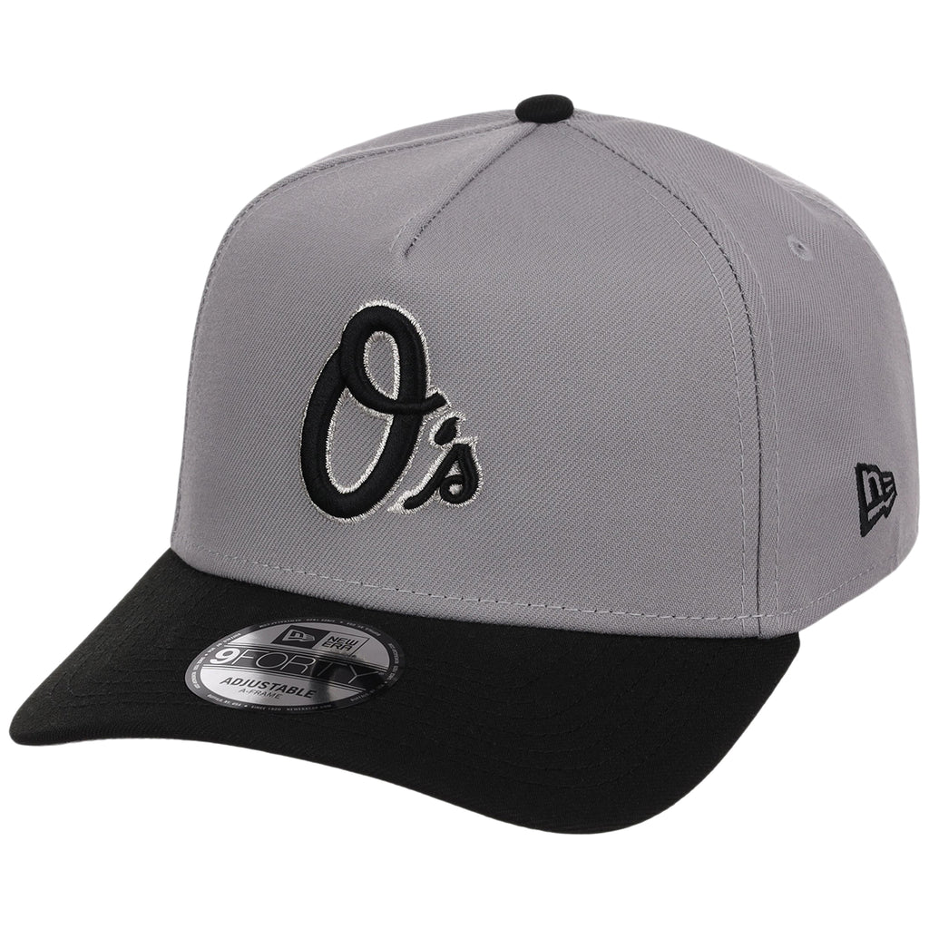 Baltimore Orioles MLB Gray x Black FASHION CORE New Era 9FORTY A-Frame