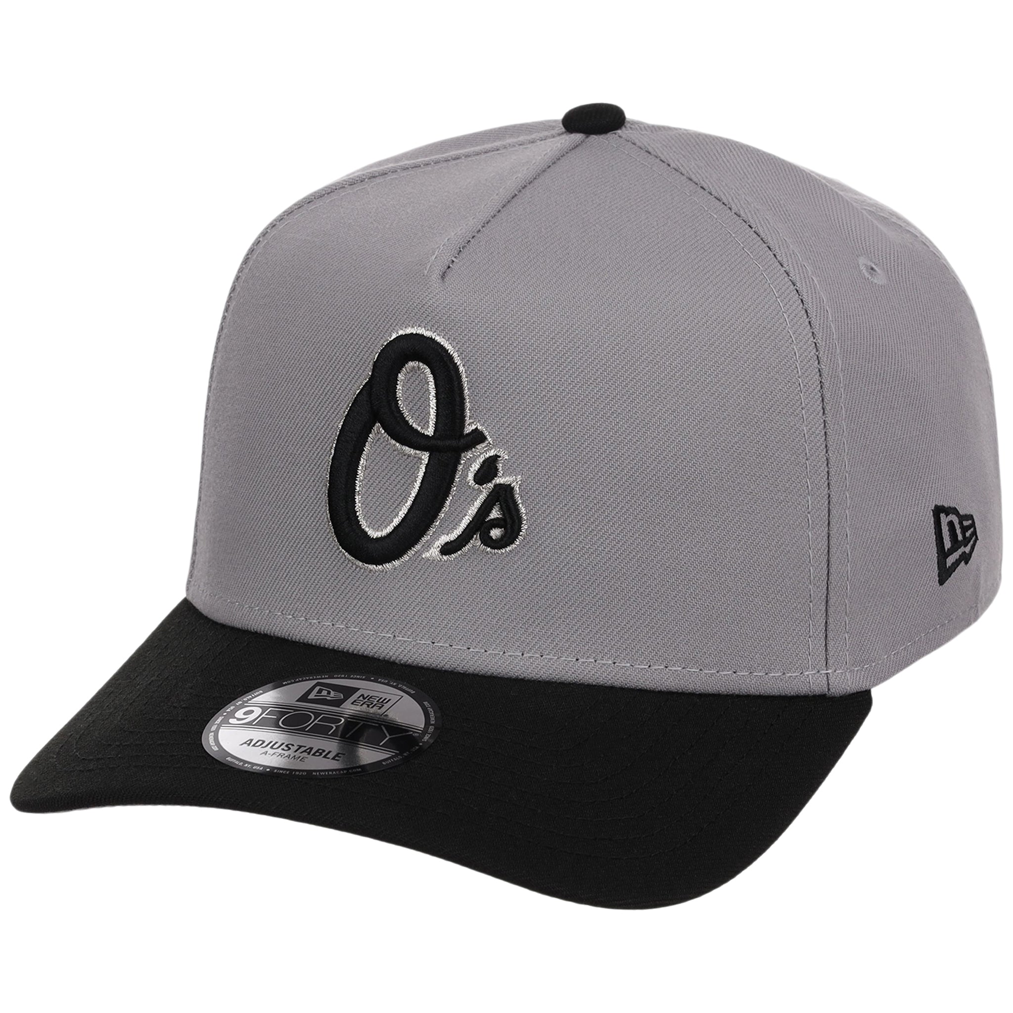 Baltimore Orioles MLB Gray x Black FASHION CORE New Era 9FORTY A-Frame