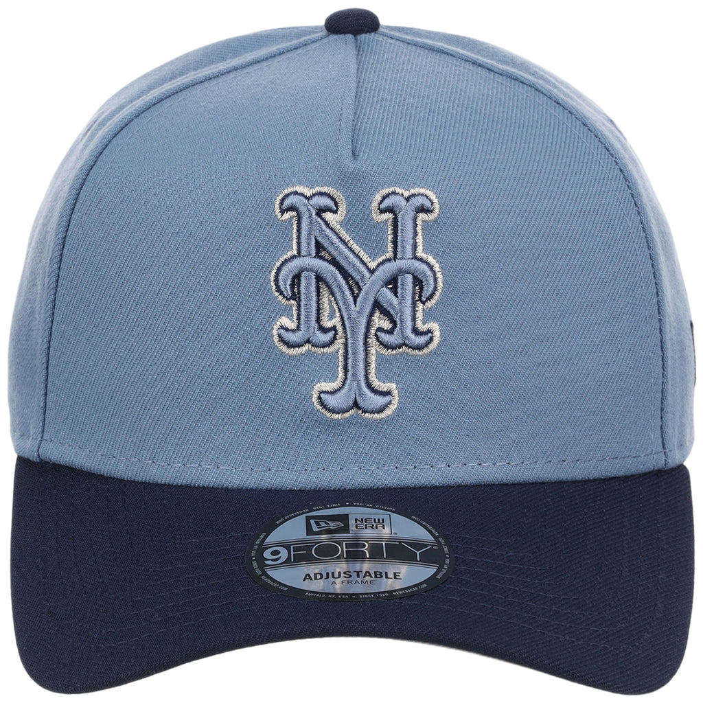 New York Mets MLB Faded Blue x Navy FASHION CORE New Era 9FORTY A-Frame