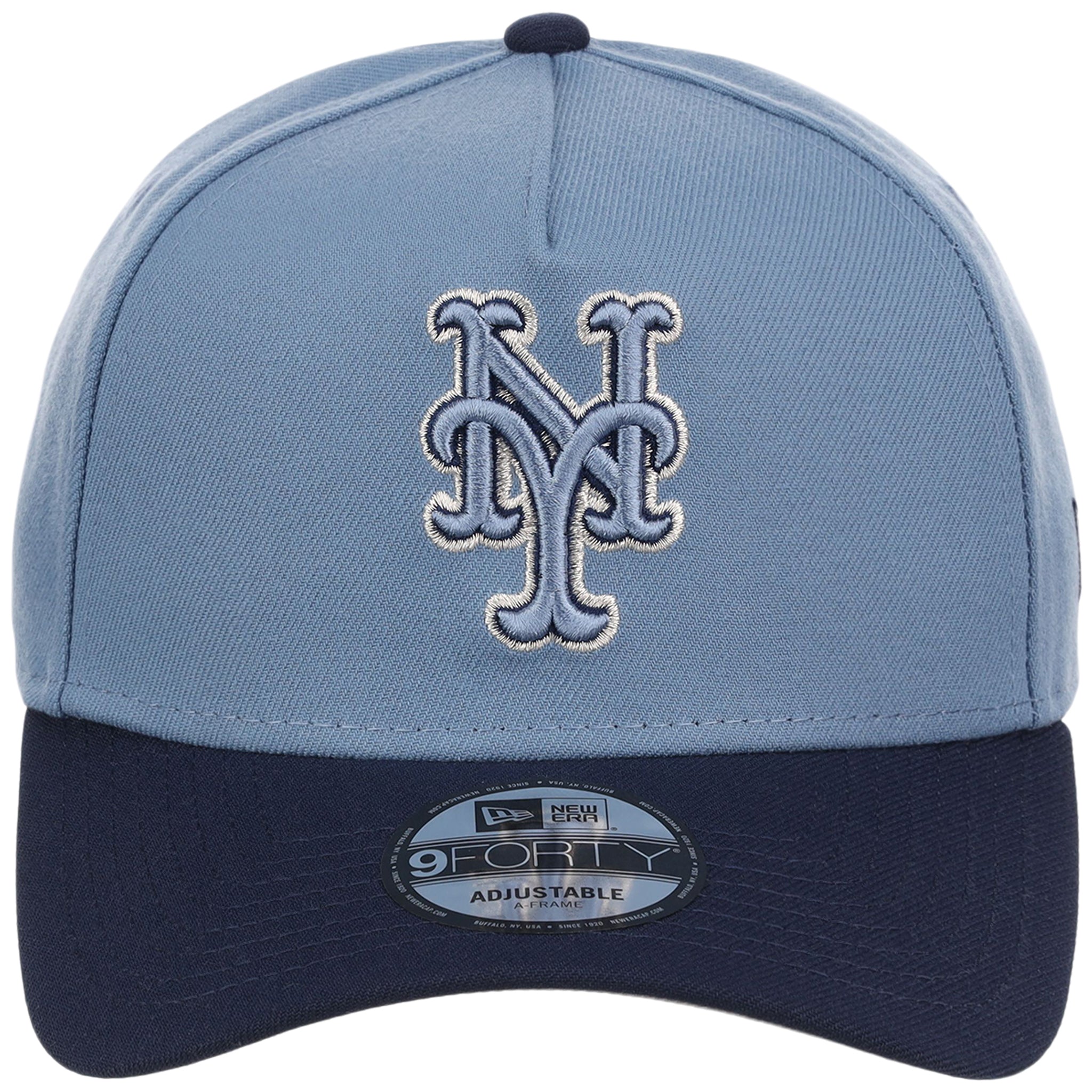New York Mets MLB Faded Blue x Navy FASHION CORE New Era 9FORTY A-Frame