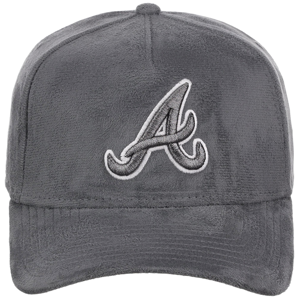 Atlanta Braves MLB Gray x Suede FASHION CORE New Era 9FORTY A-Frame