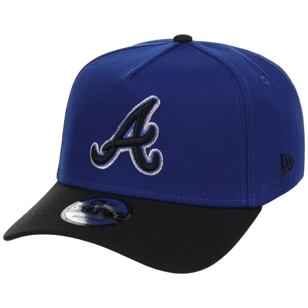 Atlanta Braves MLB Royal x Black FASHION CORE New Era 9FORTY A-Frame