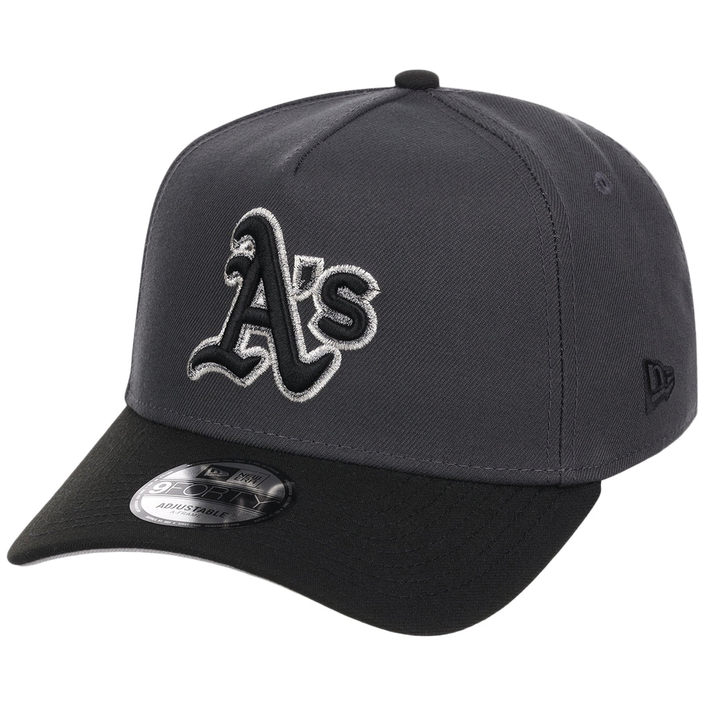 Oakland Athletics MLB Graphite x Black FASHION CORE New Era 9FORTY A-Frame