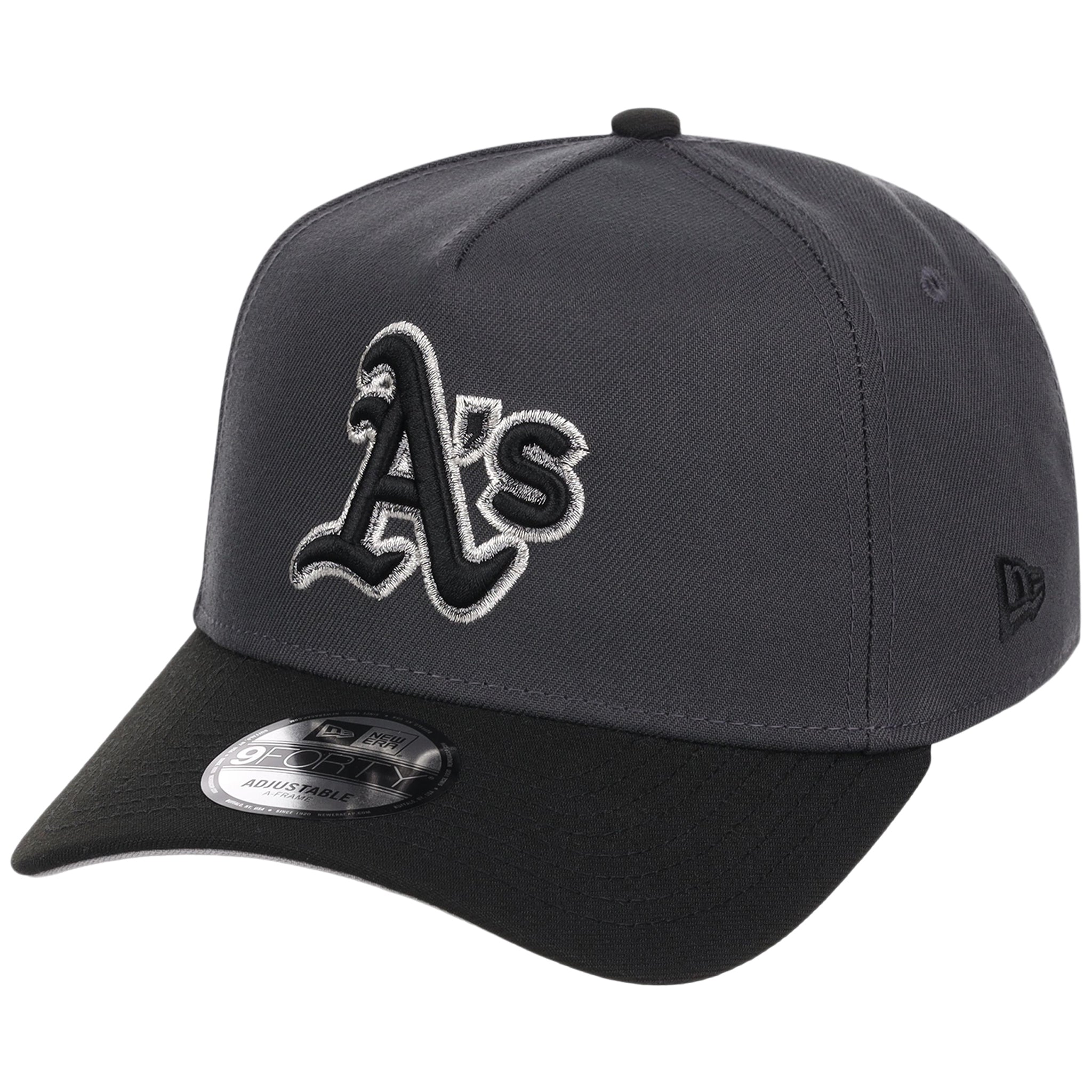 Oakland Athletics MLB Graphite x Black FASHION CORE New Era 9FORTY A-Frame