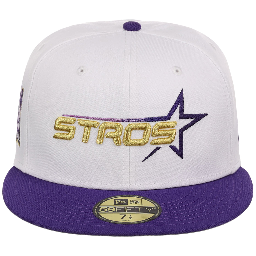 Houston Astros Side A: Track One New Era 59FIFTY (White/Purple)