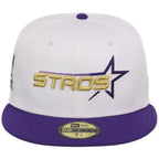 Houston Astros Side A: Track One New Era 59FIFTY (White/Purple)