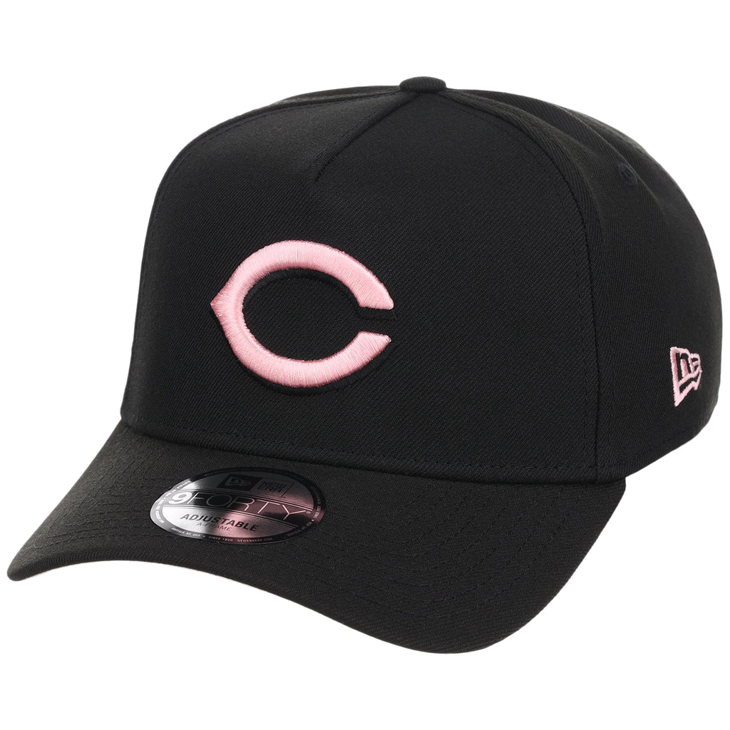 Cincinnati Reds MLB Black x Pink FASHION CORE New Era 9FORTY A-Frame