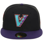 Arizona Diamondbacks MLB Flipmode 2.0 New Era 59FIFTY (Black/Purple/Gray)