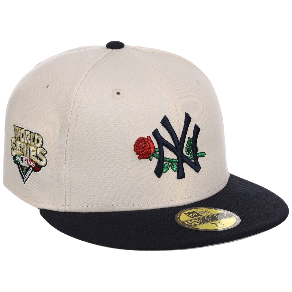 New York Yankees 'Concrete Roses' New Era 59FIFTY (Cream/Navy)