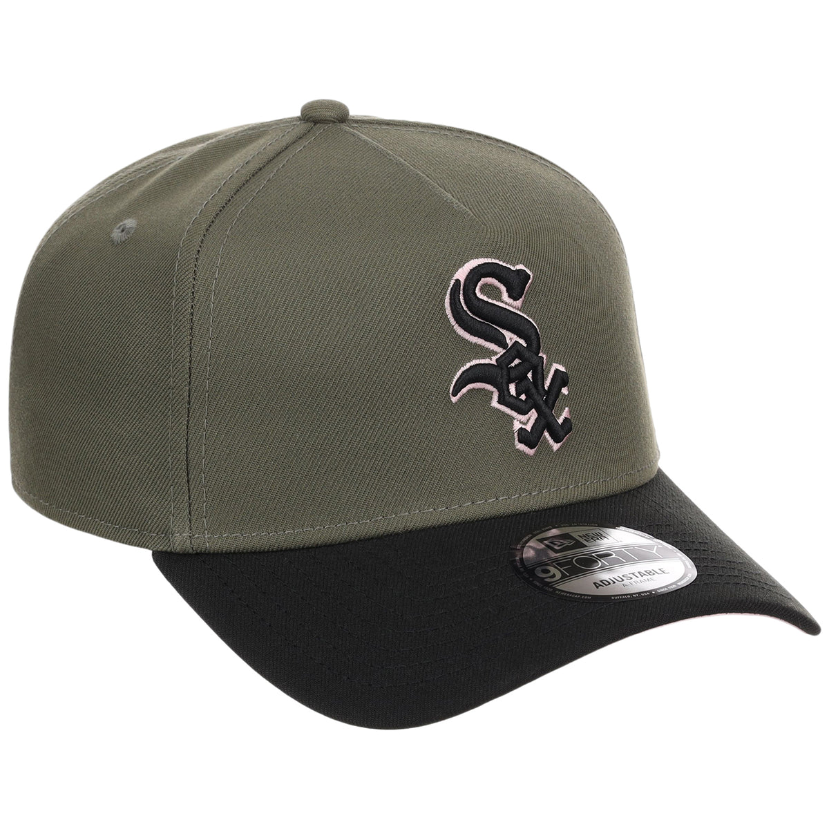 Chicago White Sox MLB Olive x Black & Pink FASHION CORE New Era 9FORTY A-Frame