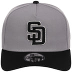 San Diego Padres MLB Gray x Black FASHION CORE New Era 9FORTY A-Frame
