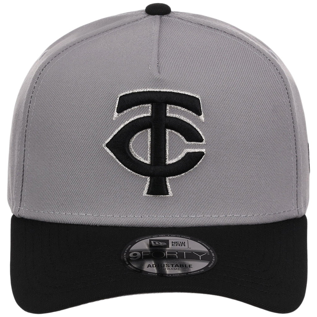 Minnesota Twins MLB Gray x Black FASHION CORE New Era 9FORTY A-Frame