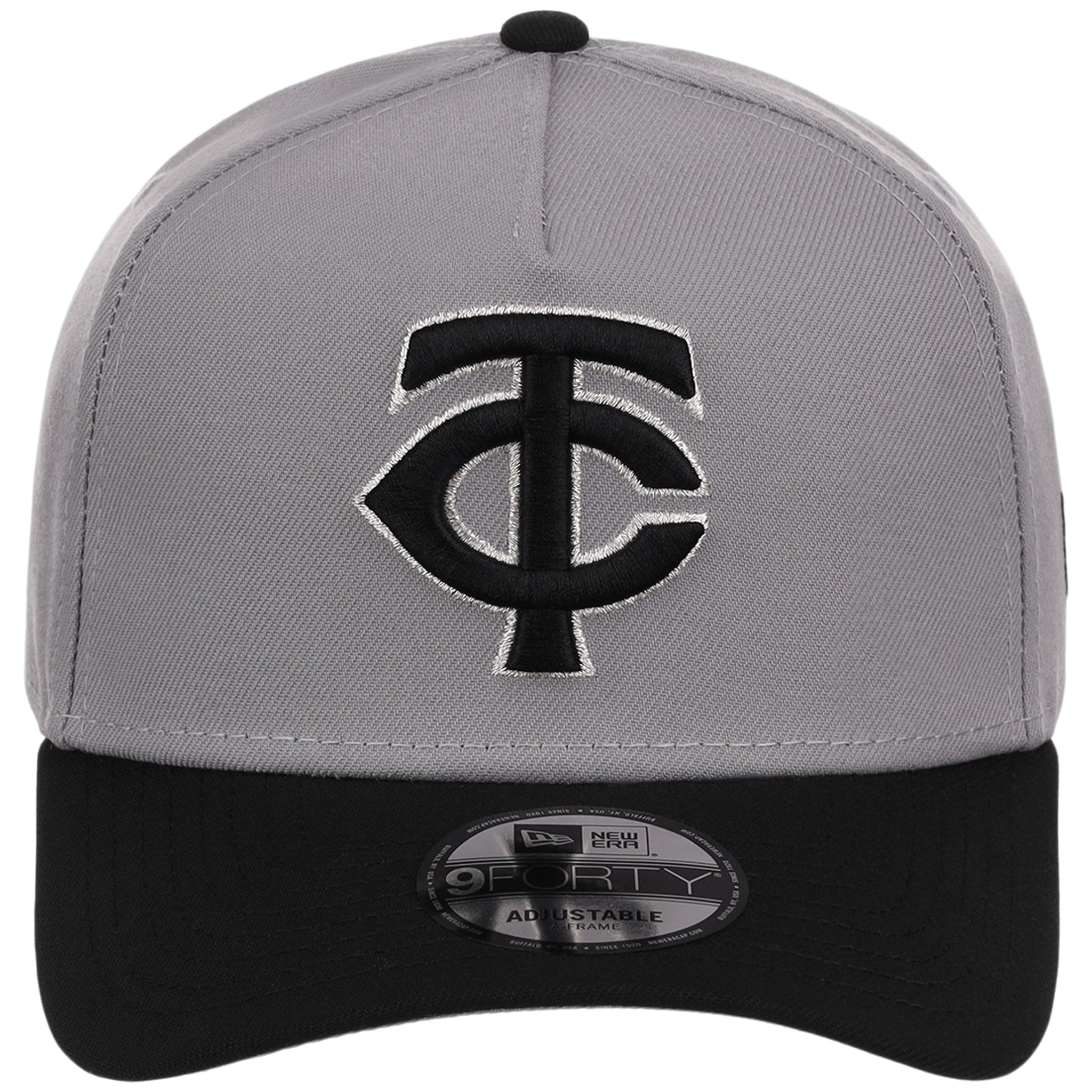 Minnesota Twins MLB Gray x Black FASHION CORE New Era 9FORTY A-Frame