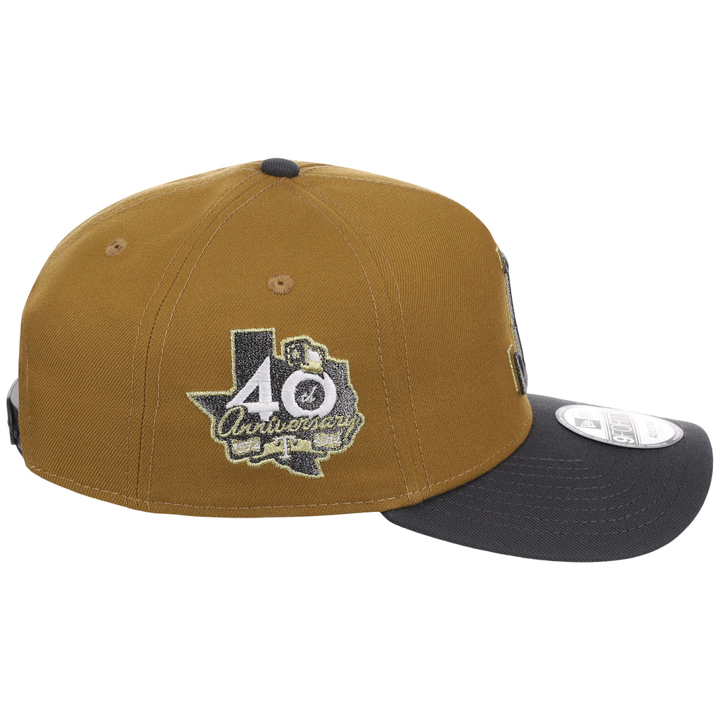 Texas Rangers MLB Flipmode 2.0 New Era 9FORTY A-Frame (Gold/Graphite/Kelly Green)