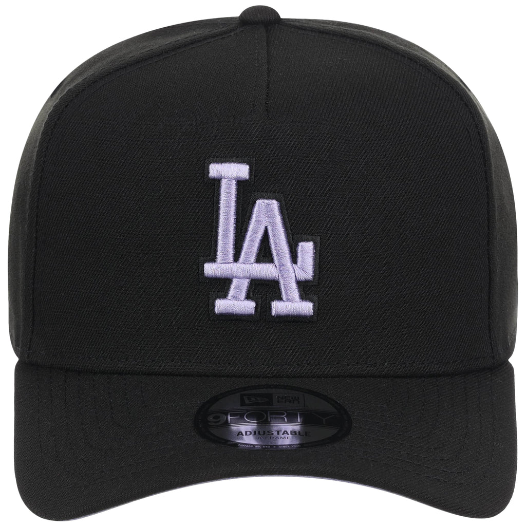 Los Angeles Dodgers MLB Black x Lavender FASHION CORE New Era 9FORTY A-Frame