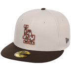 Los Angeles Dodgers Cow Fill (Cream/Brown) Lids HD LA Pack