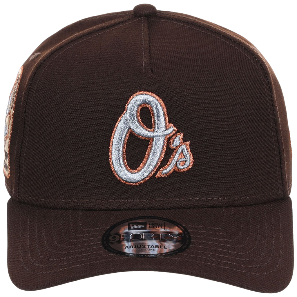 Baltimore Orioles MLB Frosted Bark New Era 9FORTY A-Frame