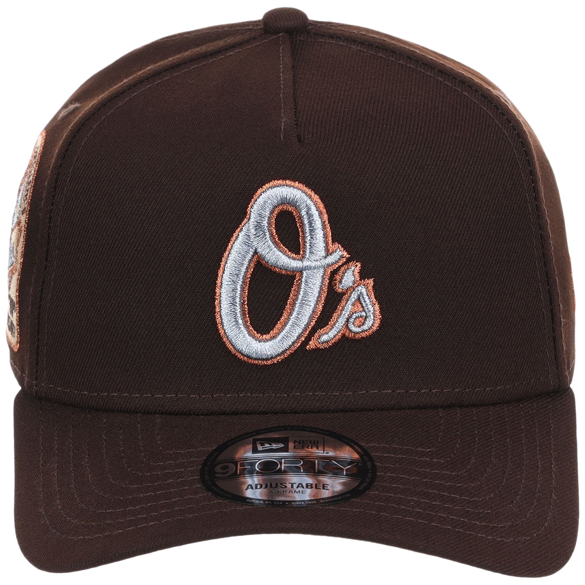 Baltimore Orioles MLB Frosted Bark New Era 9FORTY A-Frame