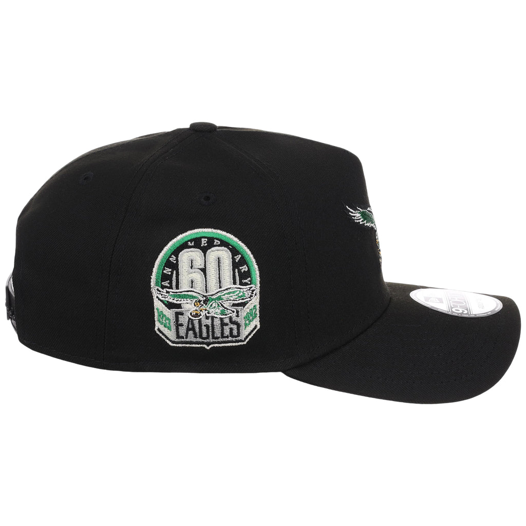 Philadelphia Eagles NFL Black Dome New Era 9FORTY A-Frame