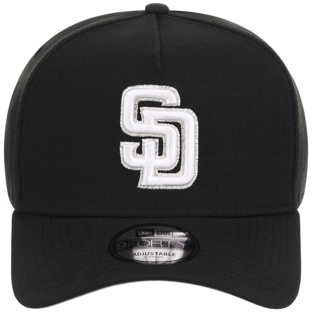 San Diego Padres MLB Black x White FASHION CORE New Era 9FORTY A-Frame