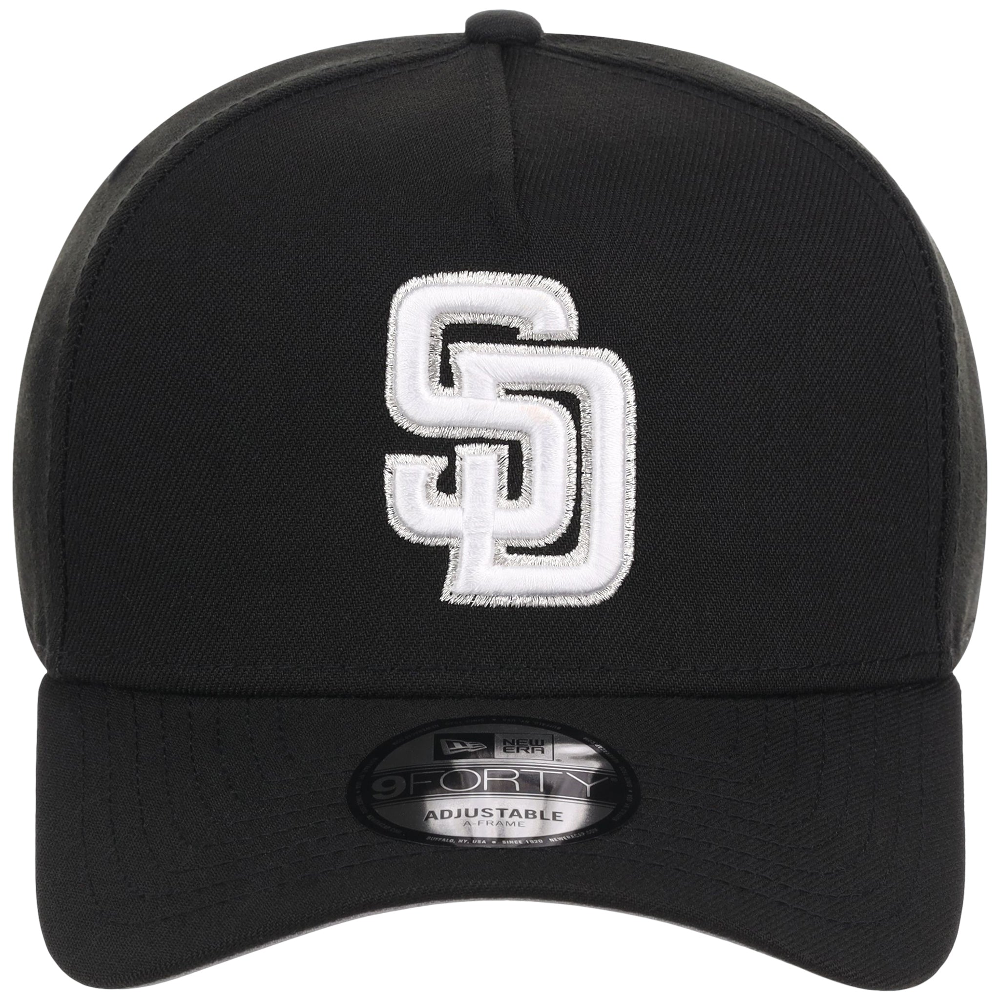 San Diego Padres MLB Black x White FASHION CORE New Era 9FORTY A-Frame
