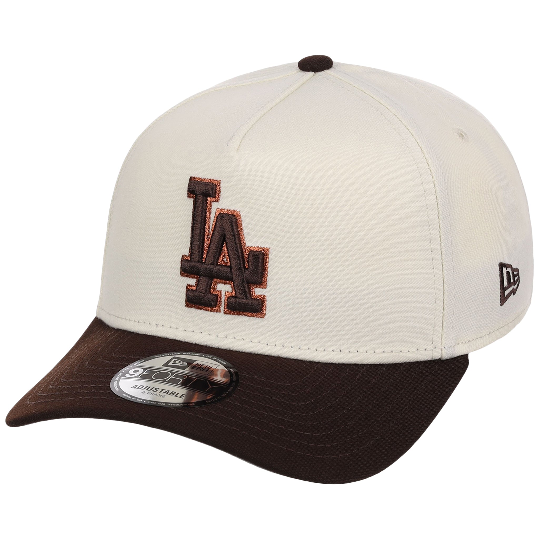 Los Angeles Dodgers MLB Chrome x Burnt Wood FASHION CORE New Era 9FORTY A-Frame