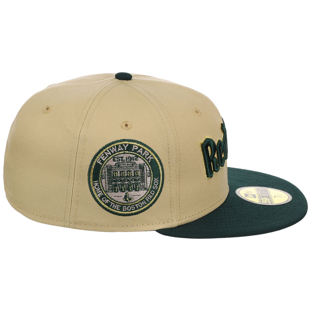 Boston Red Sox Variety New Era 59FIFTY (Gold/Dark Green)