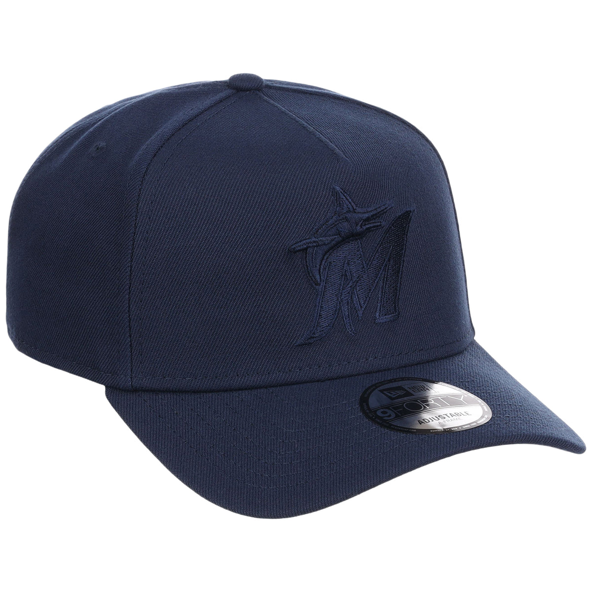 Miami Marlins MLB Navy FASHION CORE New Era 9FORTY A-Frame