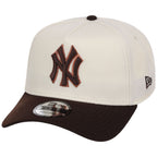 New York Yankees MLB Chrome x Burnt Wood FASHION CORE New Era 9FORTY A-Frame