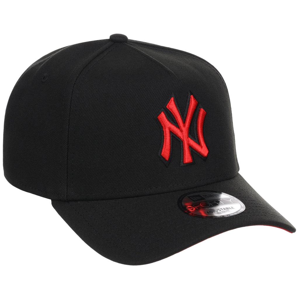 New York Yankees MLB Black x Red FASHION CORE New Era 9FORTY A-Frame