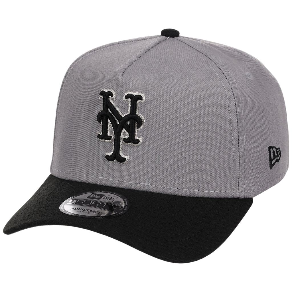 New York Mets MLB Gray x Black FASHION CORE New Era 9FORTY A-Frame
