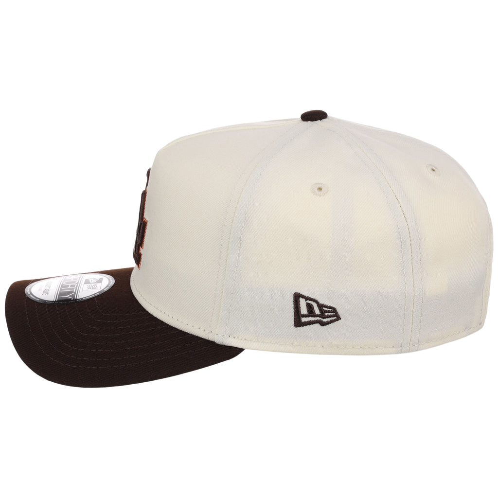 Los Angeles Dodgers MLB Chrome x Burnt Wood FASHION CORE New Era 9FORTY A-Frame