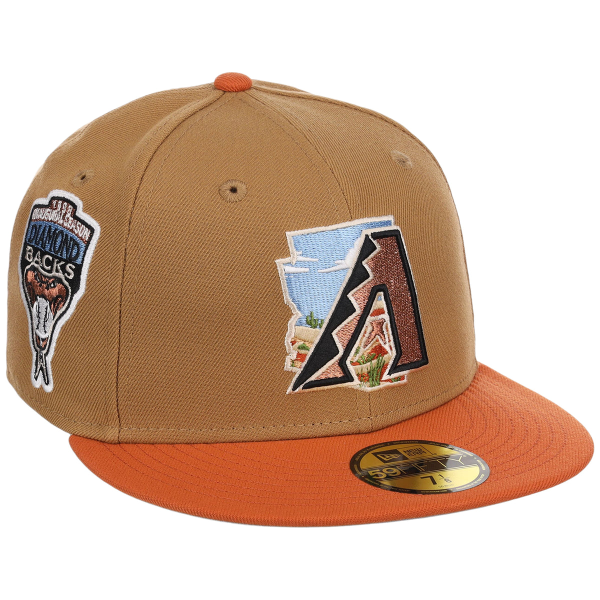Arizona Diamondbacks Phoenix Crown the City New Era 59FIFTY (Wheat/Orange)