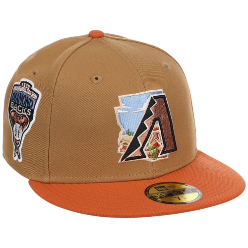 Arizona Diamondbacks Phoenix Crown the City New Era 59FIFTY (Wheat/Orange)