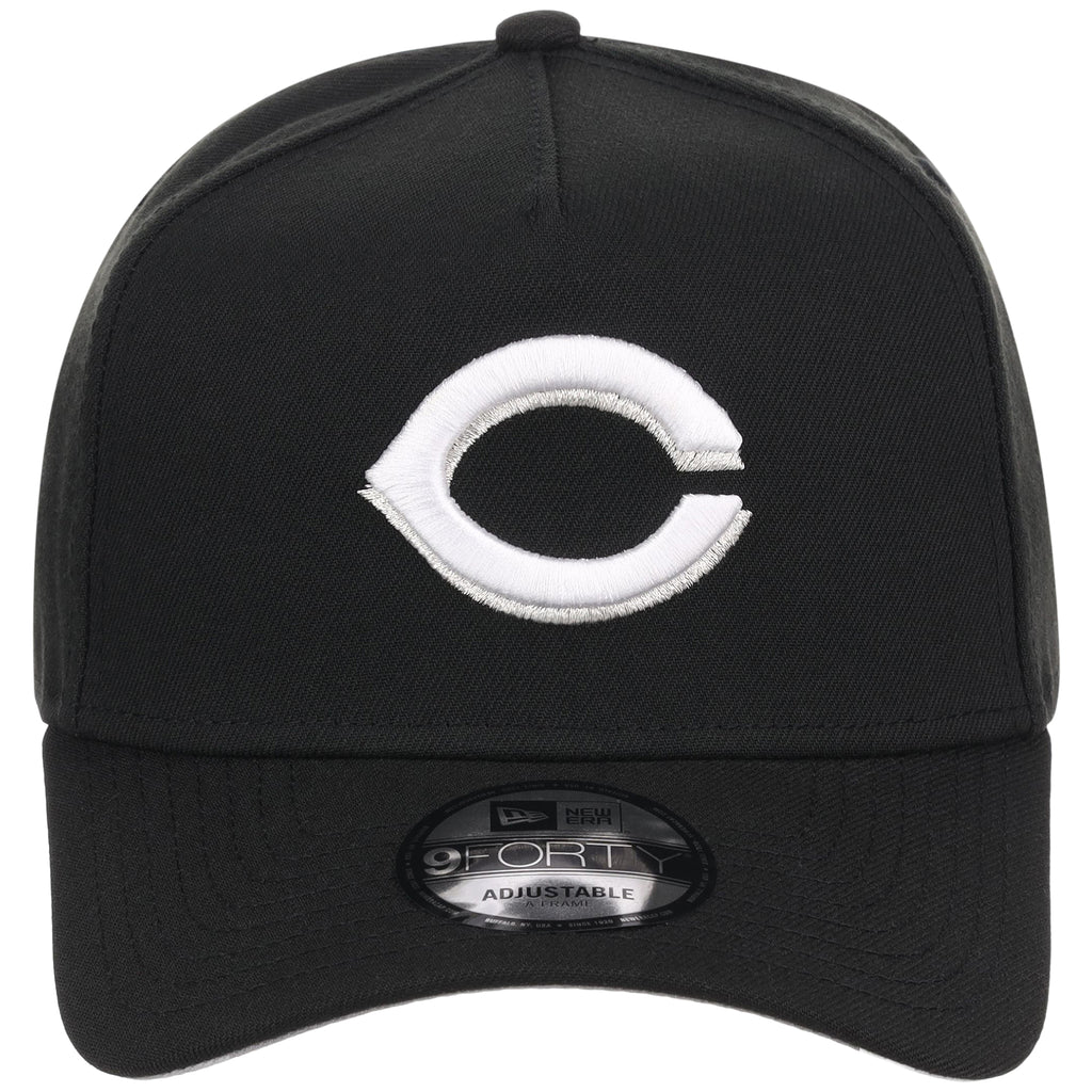 Cincinnati Reds MLB Black x White FASHION CORE New Era 9FORTY A-Frame