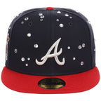 Atlanta Braves Quavo Georgia Pack Collection - New Era 59FIFTY "Iced Out" (Navy/Red)