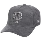 Minnesota Twins MLB Gray x Suede FASHION CORE New Era 9FORTY A-Frame