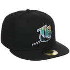 Tampa Bay Rays MLB Cooperstown Authentic Collection New Era 59FIFTY (Black/Black)