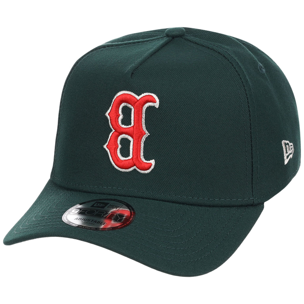 Boston Red Sox MLB Flipmode 2.0 New Era 9FORTY A-Frame (Dark Green/Dark Green/Gray)
