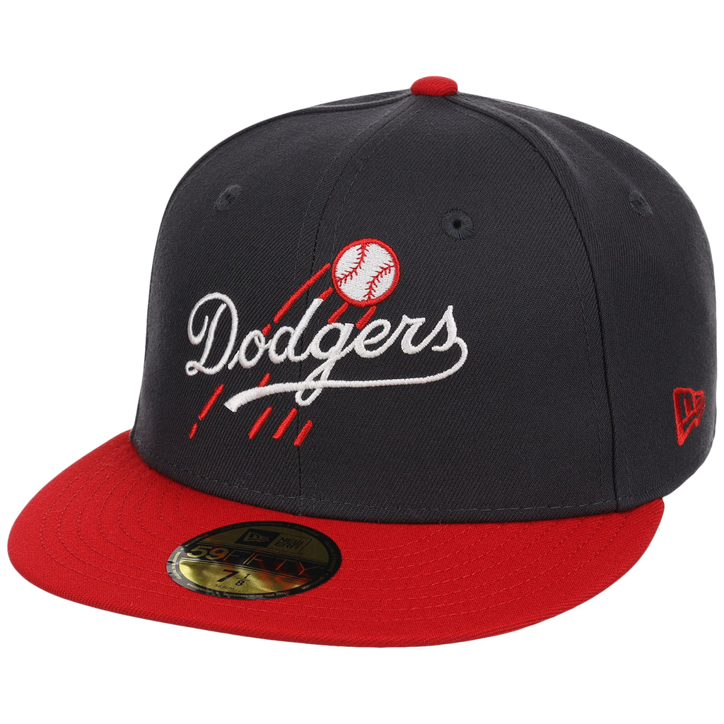 Los Angeles Dodgers Script (Graphite/Red) Lids HD LA Pack