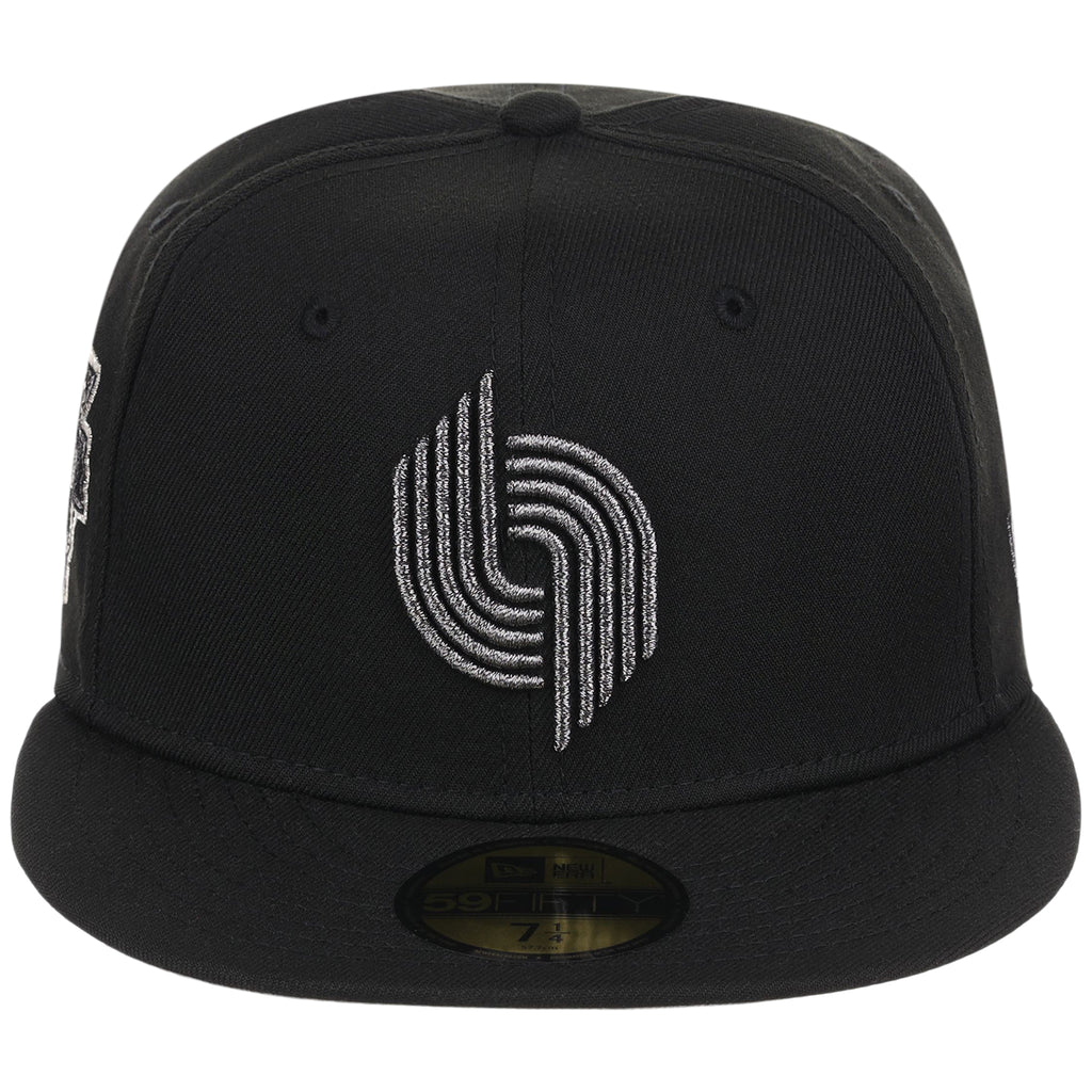 Portland Trail Blazers NBA Liquid Titanium New Era 59FIFTY