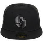 Portland Trail Blazers NBA Liquid Titanium New Era 59FIFTY