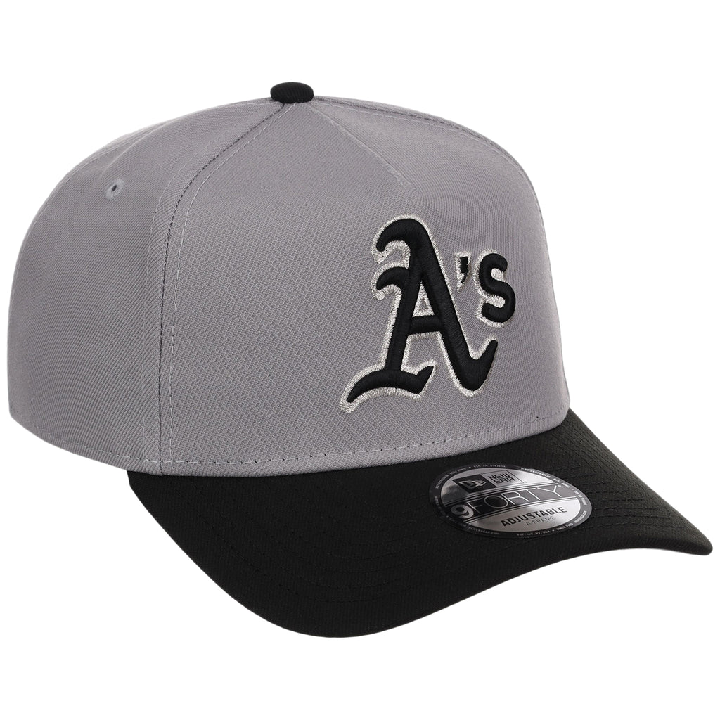 Oakland Athletics MLB Gray x Black FASHION CORE New Era 9FORTY A-Frame