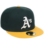 Oakland Athletics MLB Cooperstown Authentic Collection New Era 59FIFTY (Green/Yellow)