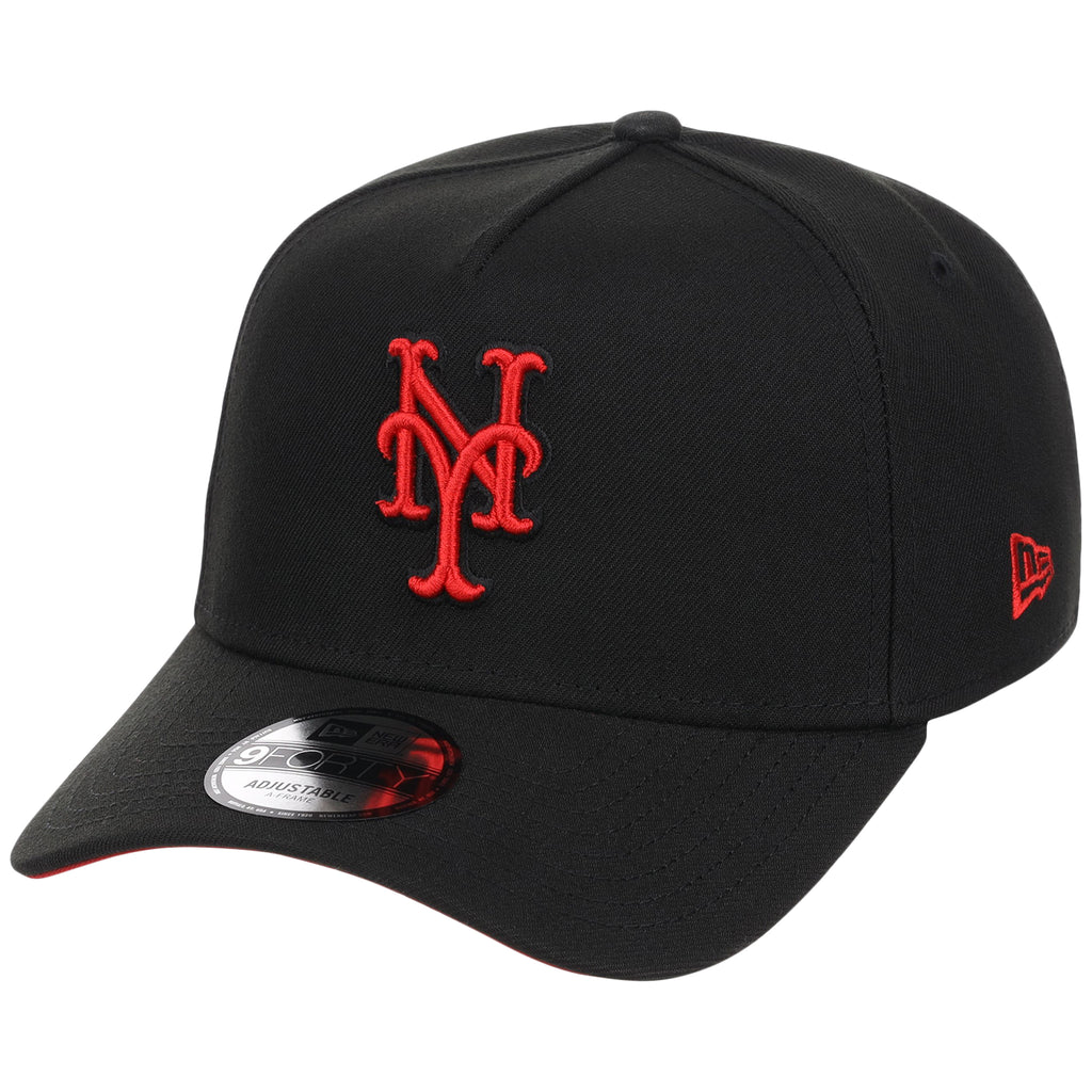 New York Mets MLB Black x Red FASHION CORE New Era 9FORTY A-Frame