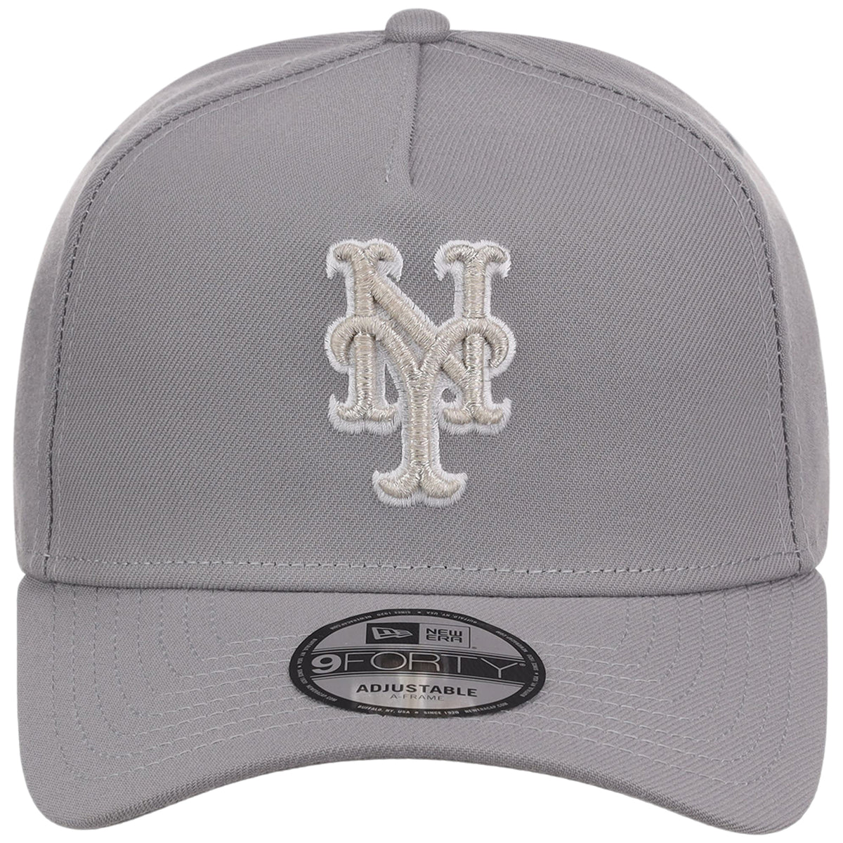 New York Mets MLB Gray x White FASHION CORE New Era 9FORTY A-Frame
