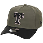Texas Rangers MLB Olive x Black & Pink FASHION CORE New Era 9FORTY A-Frame