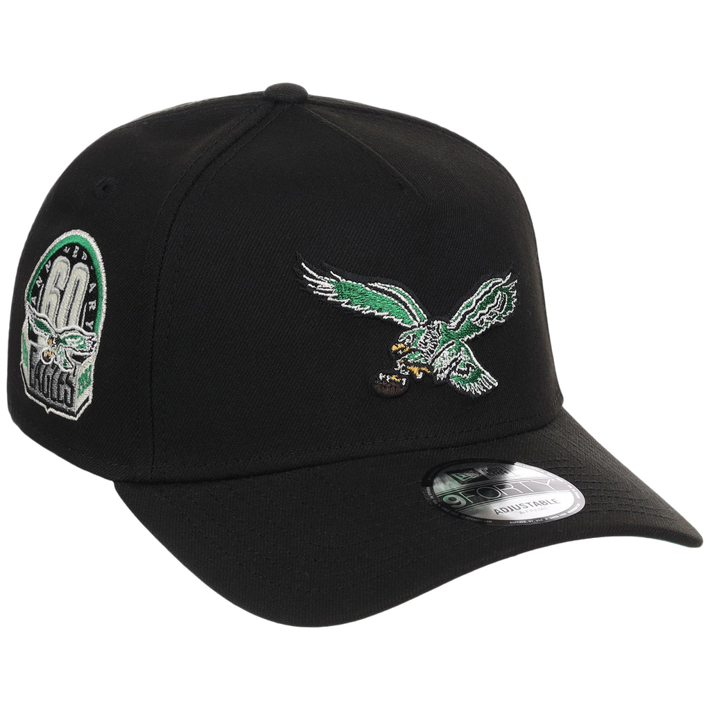 Philadelphia Eagles NFL Black Dome New Era 9FORTY A-Frame
