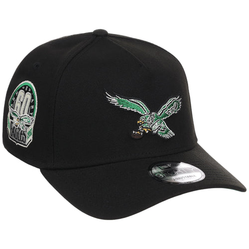 Philadelphia Eagles NFL Black Dome New Era 9FORTY A-Frame